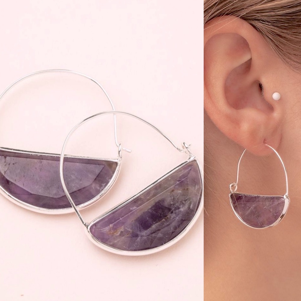 💜🆕/NEVER WORN Amethyst Earrings💜